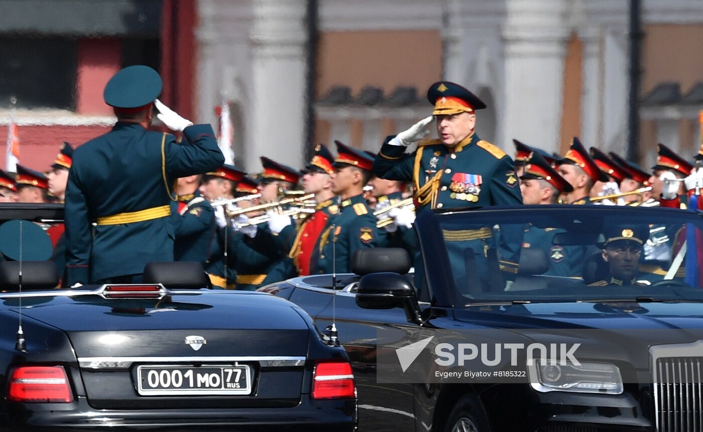 Russia WWII Victory Parade Rehearsal