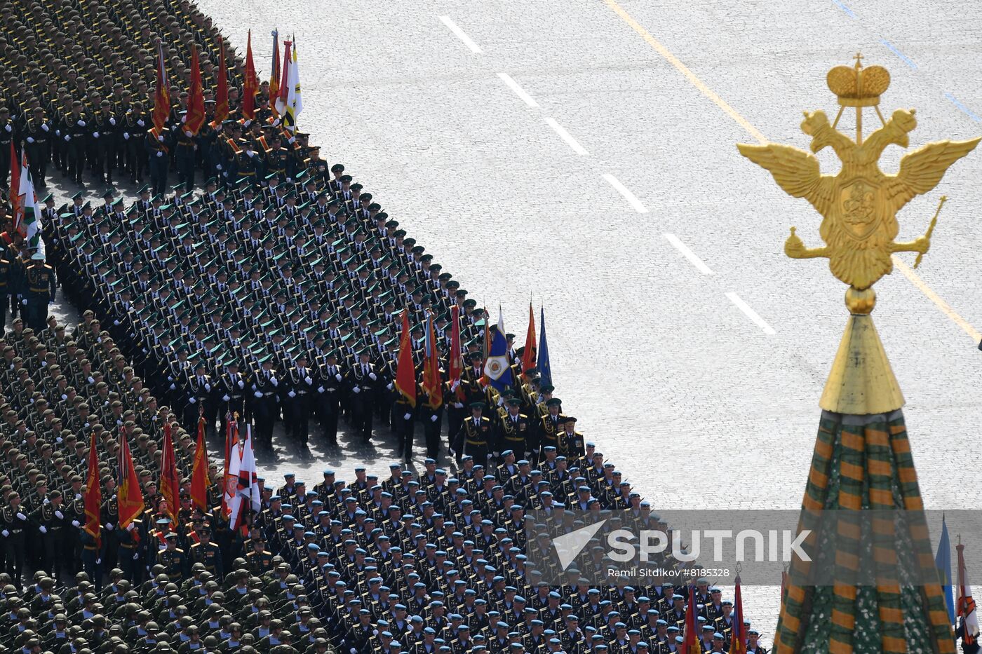 Russia WWII Victory Parade Rehearsal