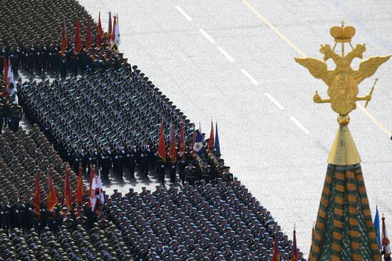Russia WWII Victory Parade Rehearsal