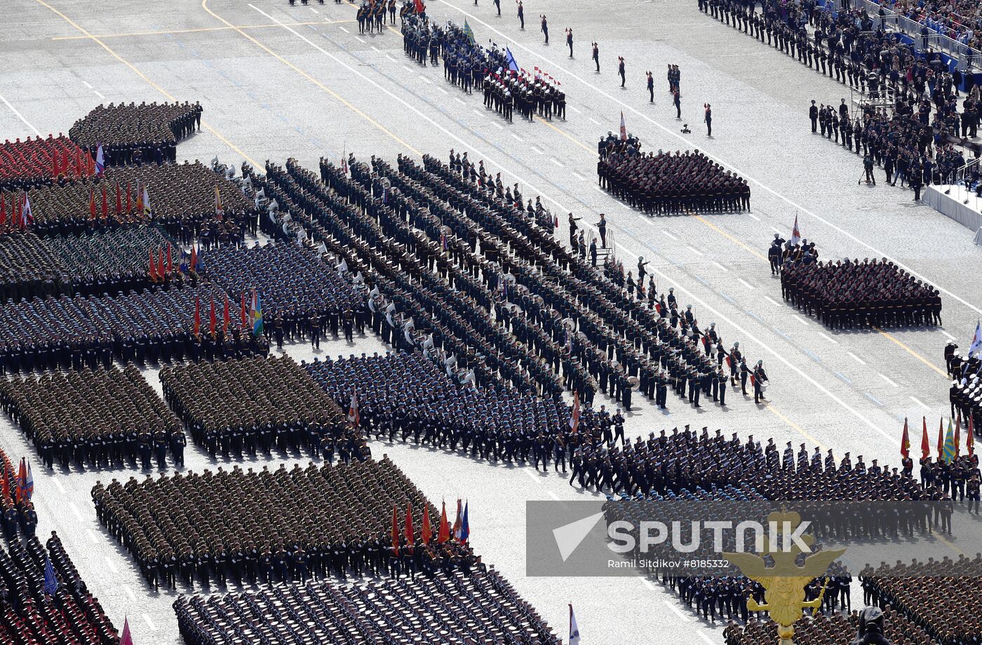 Russia WWII Victory Parade Rehearsal