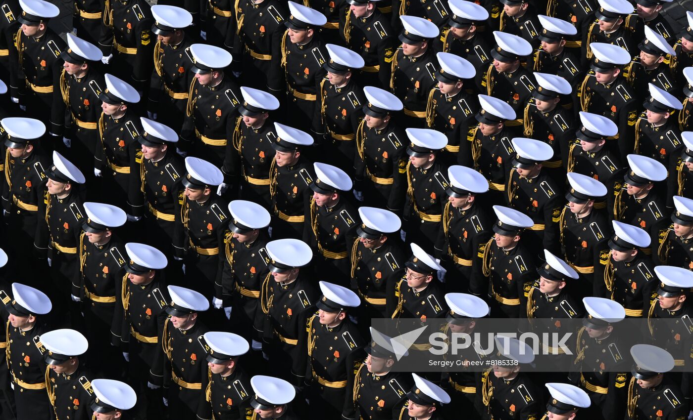 Russia WWII Victory Parade Rehearsal