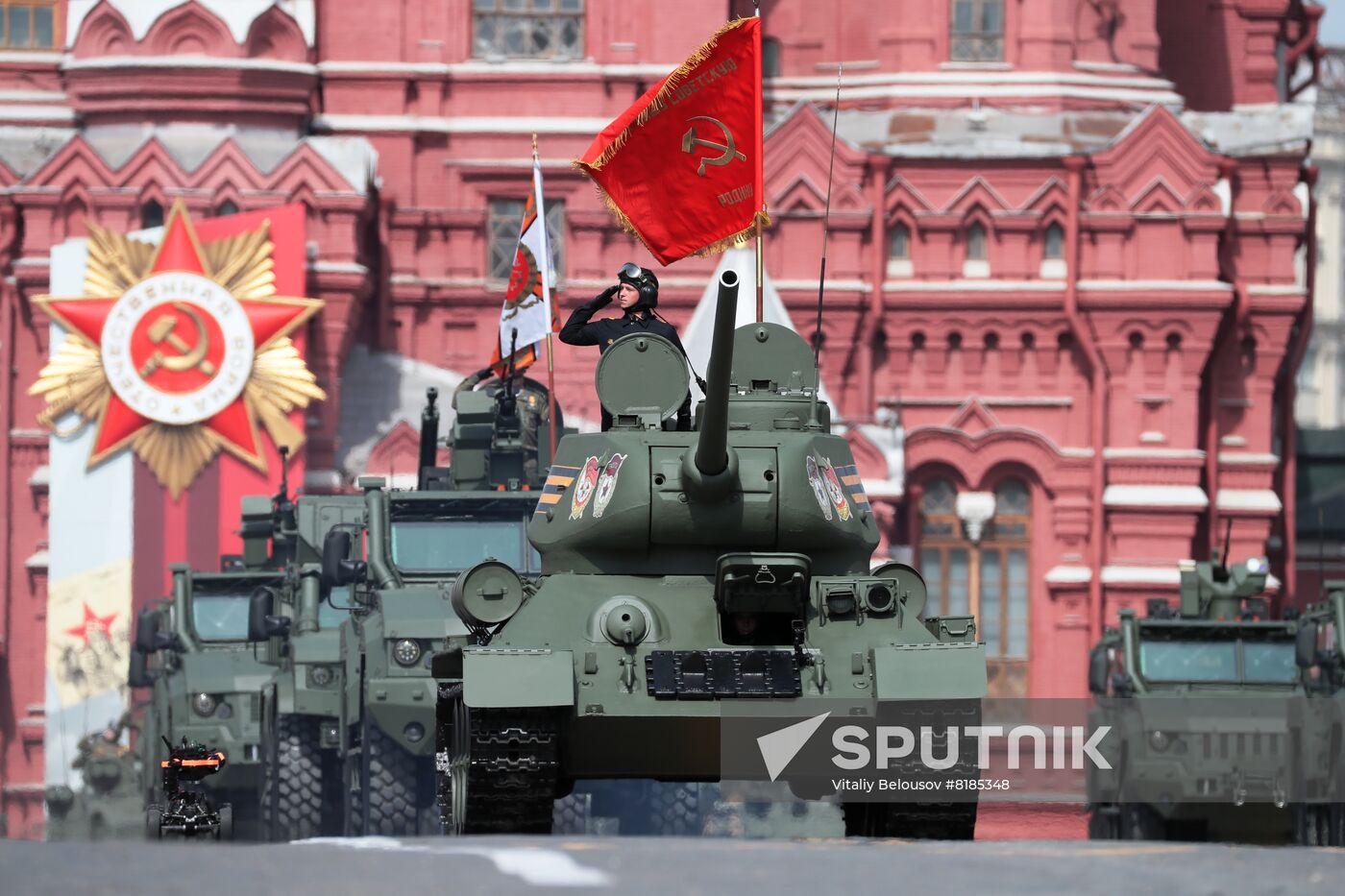 Russia WWII Victory Parade Rehearsal