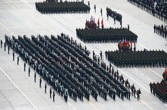 Russia WWII Victory Parade Rehearsal