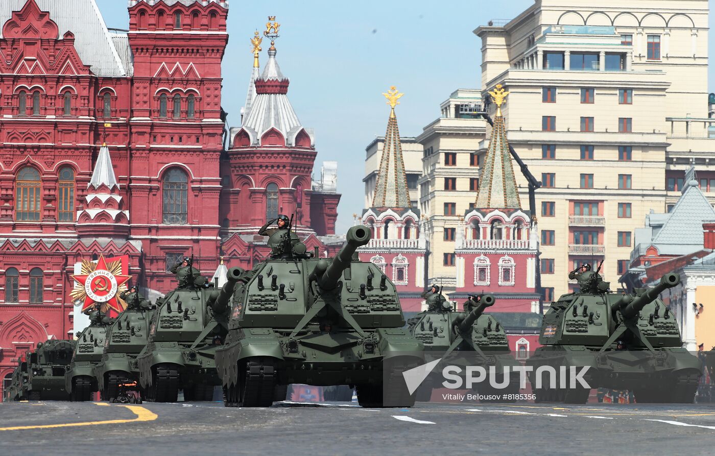 Russia WWII Victory Parade Rehearsal