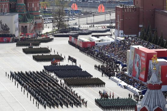 Russia WWII Victory Parade Rehearsal