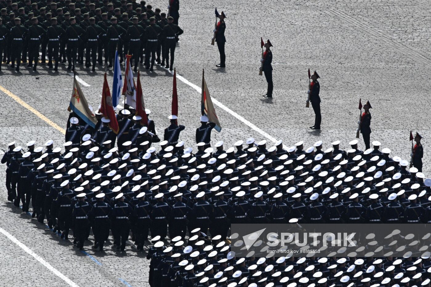 Russia WWII Victory Parade Rehearsal