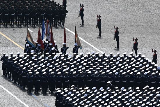 Russia WWII Victory Parade Rehearsal
