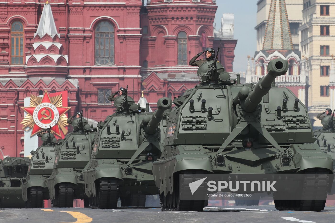 Russia WWII Victory Parade Rehearsal