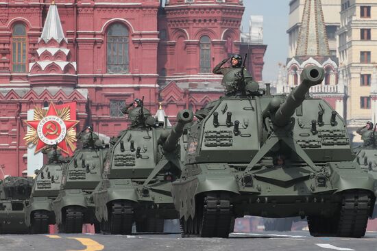 Russia WWII Victory Parade Rehearsal