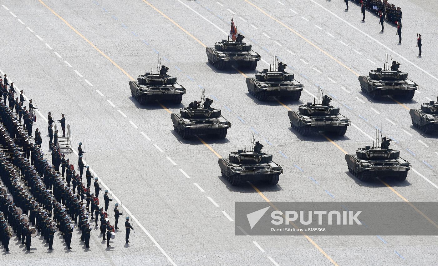 Russia WWII Victory Parade Rehearsal