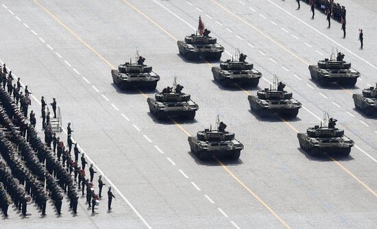 Russia WWII Victory Parade Rehearsal