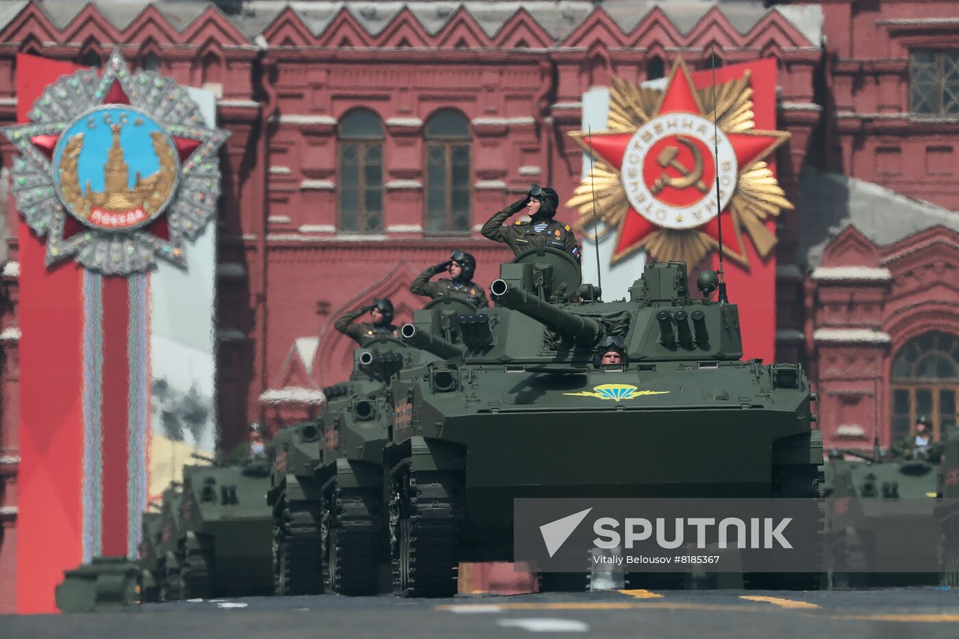 Russia WWII Victory Parade Rehearsal