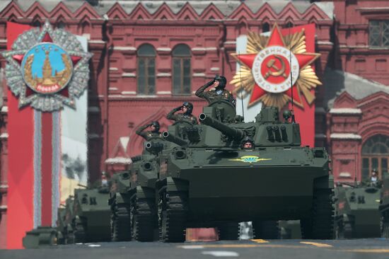Russia WWII Victory Parade Rehearsal