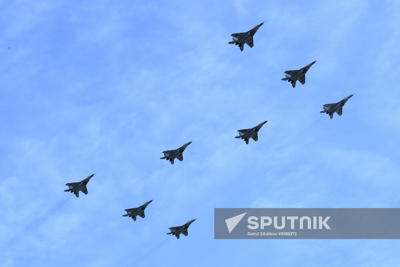 Russia WWII Victory Parade Rehearsal