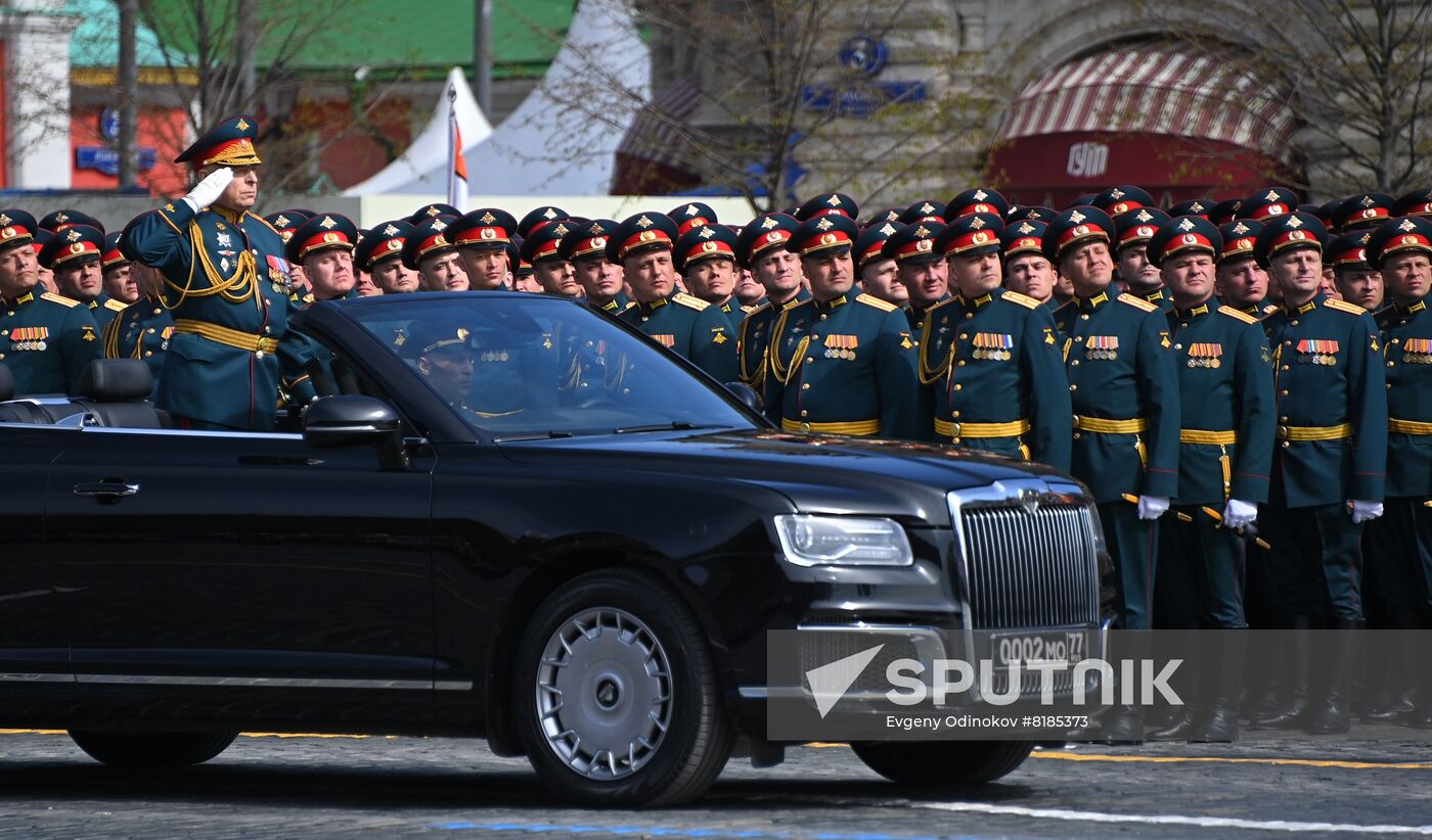 Russia WWII Victory Parade Rehearsal