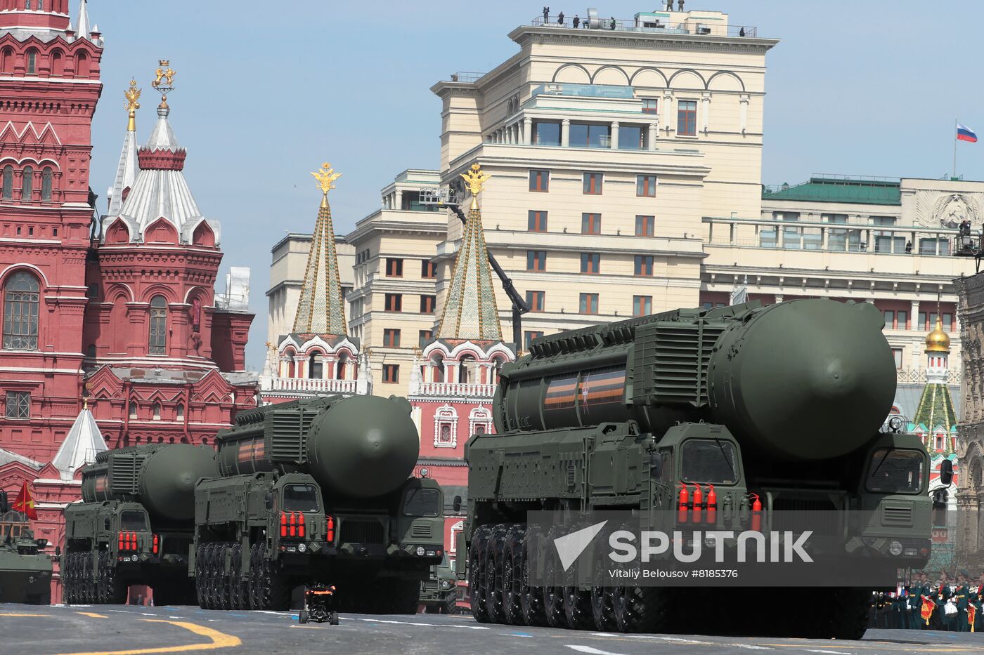 Russia WWII Victory Parade Rehearsal