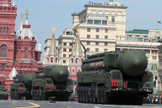 Russia WWII Victory Parade Rehearsal