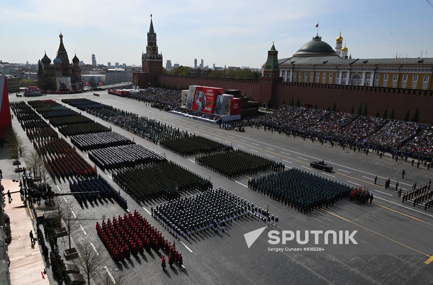 Russia WWII Victory Parade Rehearsal