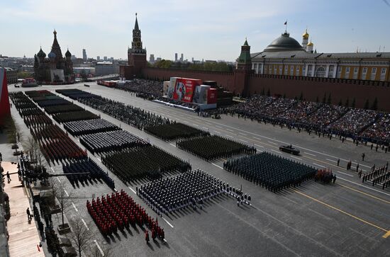 Russia WWII Victory Parade Rehearsal