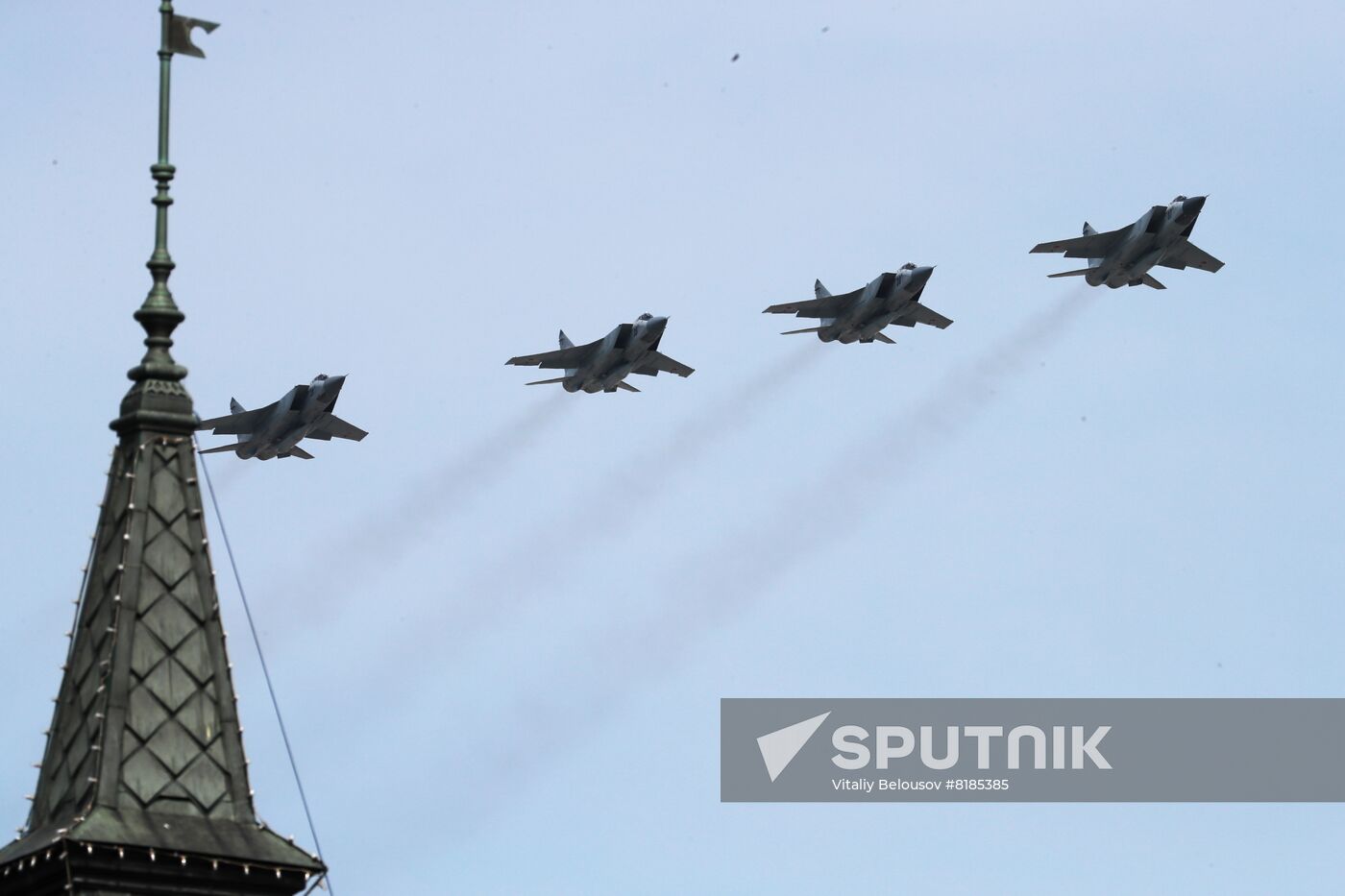 Russia WWII Victory Parade Rehearsal