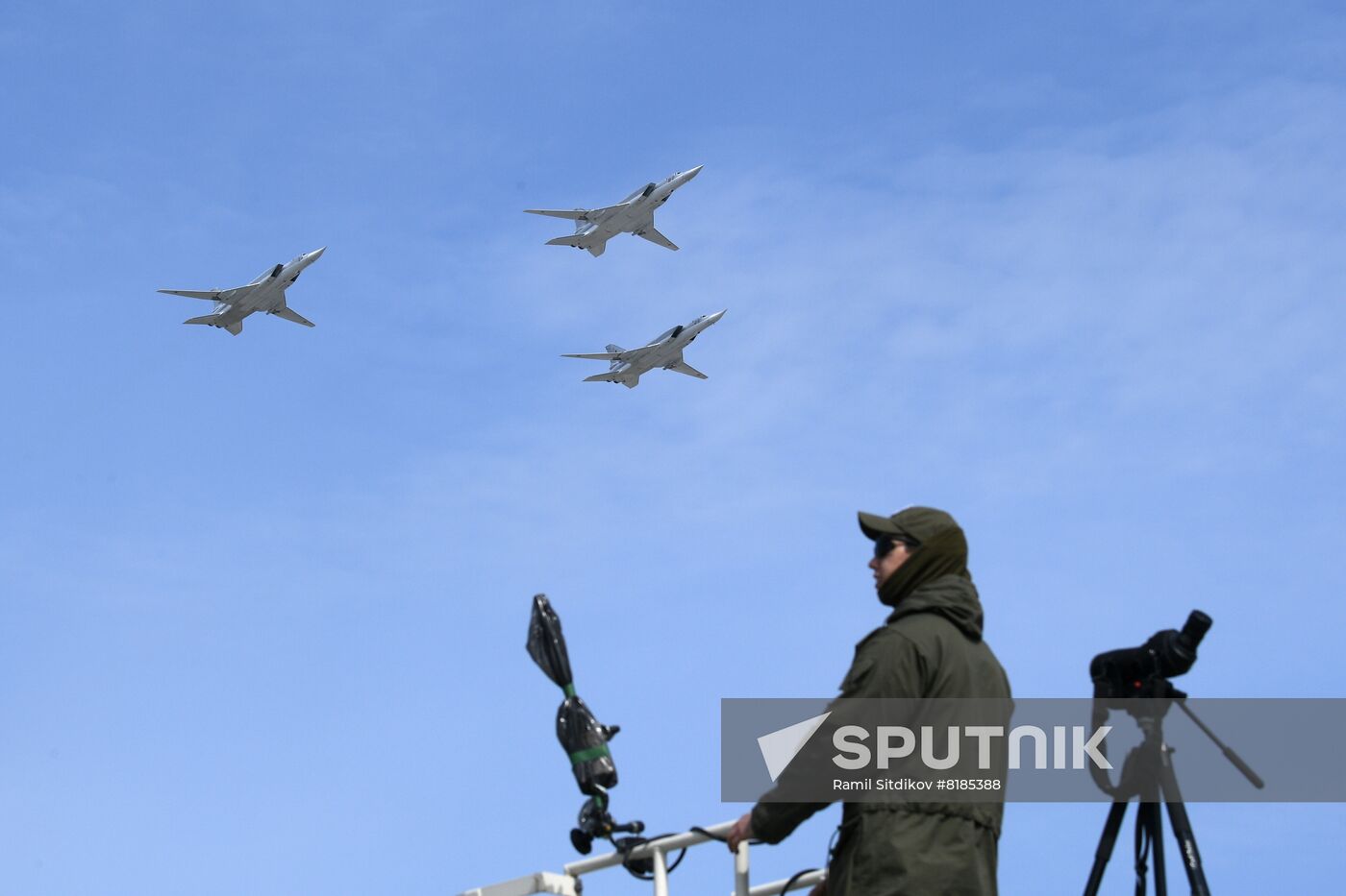 Russia WWII Victory Parade Rehearsal