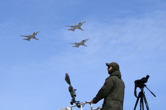 Russia WWII Victory Parade Rehearsal