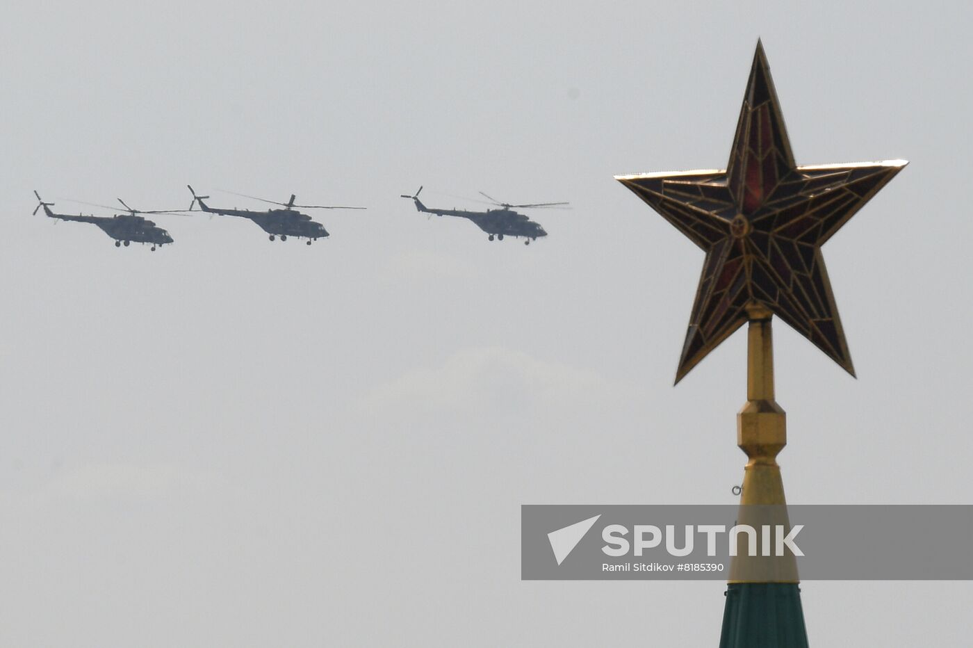 Russia WWII Victory Parade Rehearsal