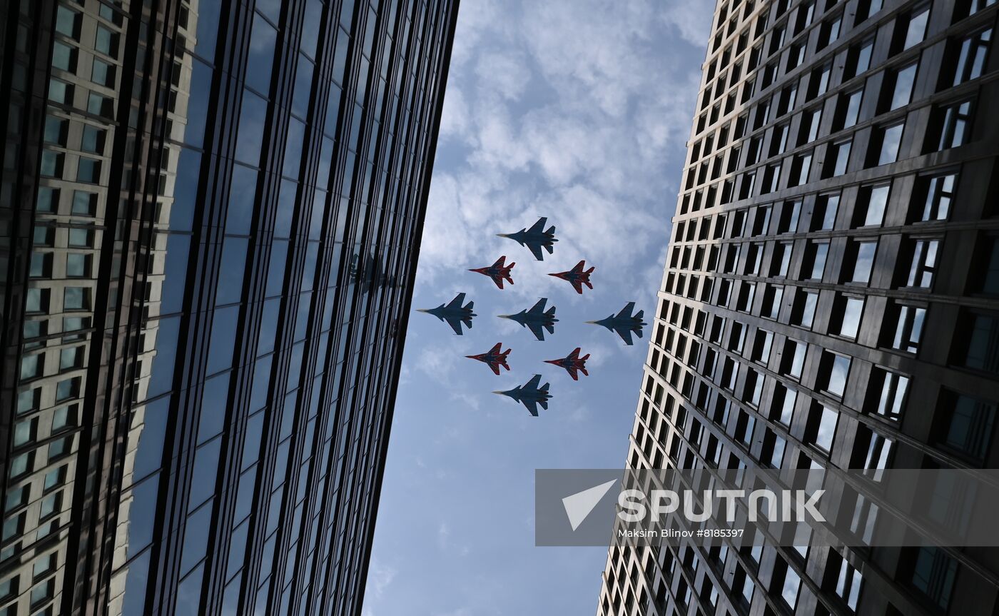 Russia WWII Victory Parade Rehearsal