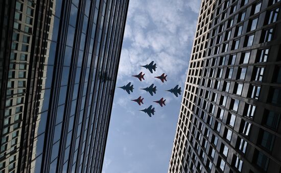 Russia WWII Victory Parade Rehearsal