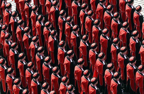 Russia WWII Victory Parade Rehearsal