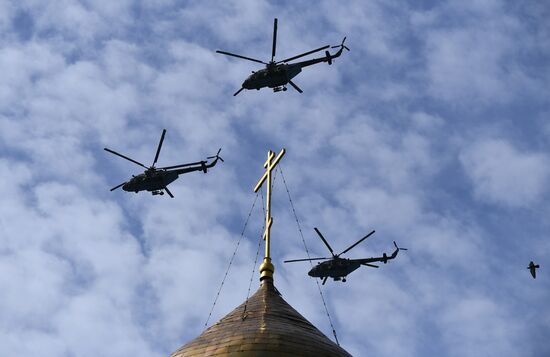 Russia WWII Victory Parade Rehearsal