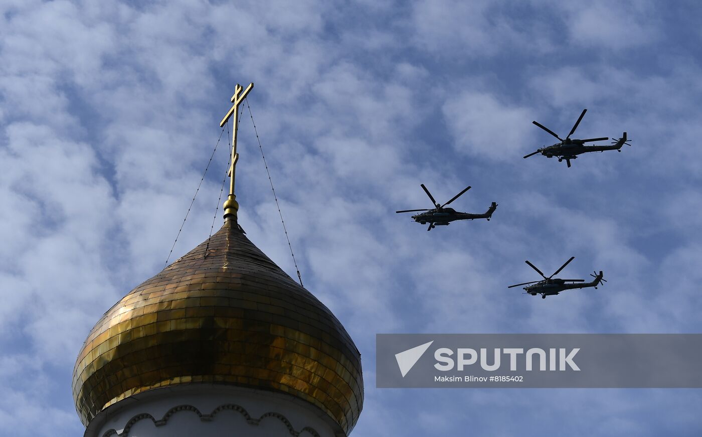 Russia WWII Victory Parade Rehearsal
