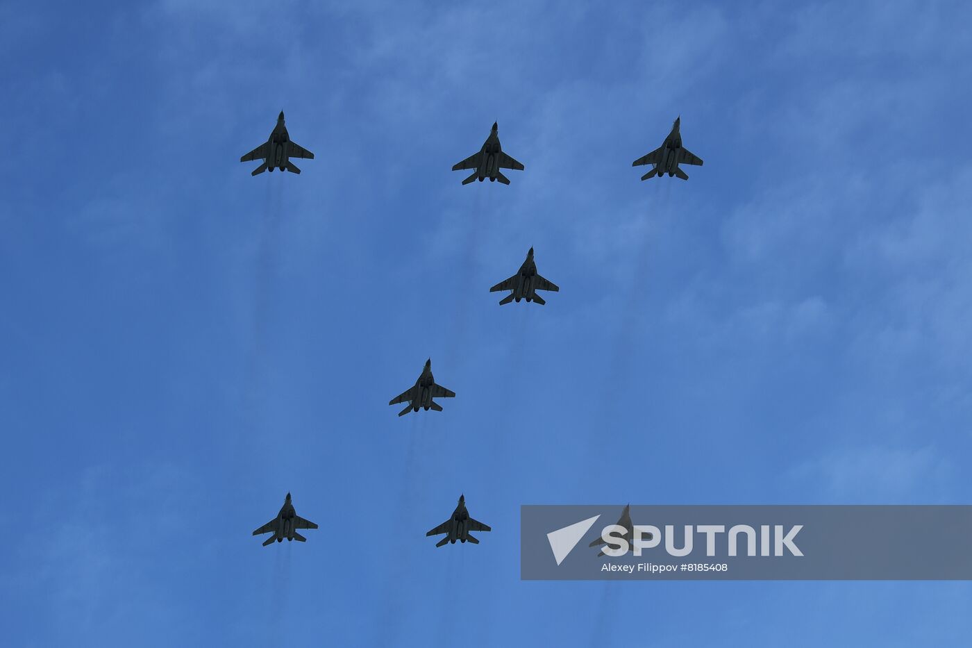 Russia WWII Victory Parade Rehearsal