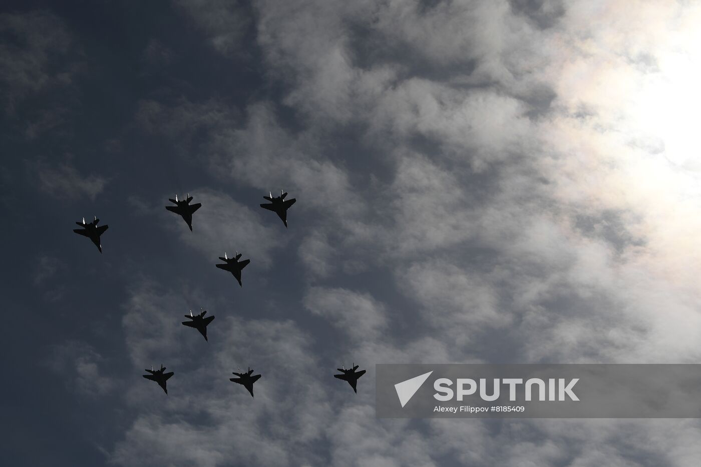 Russia WWII Victory Parade Rehearsal