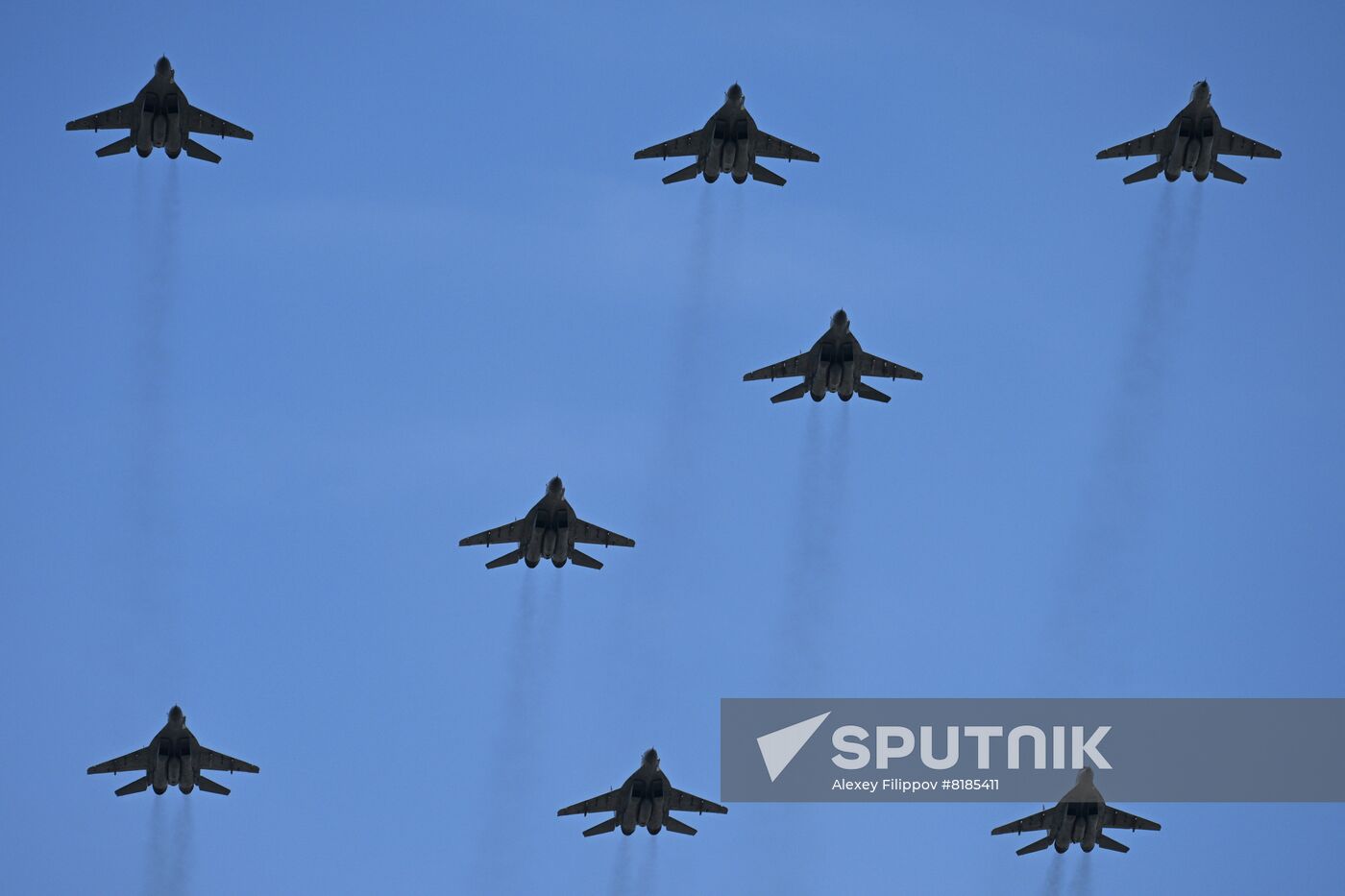 Russia WWII Victory Parade Rehearsal