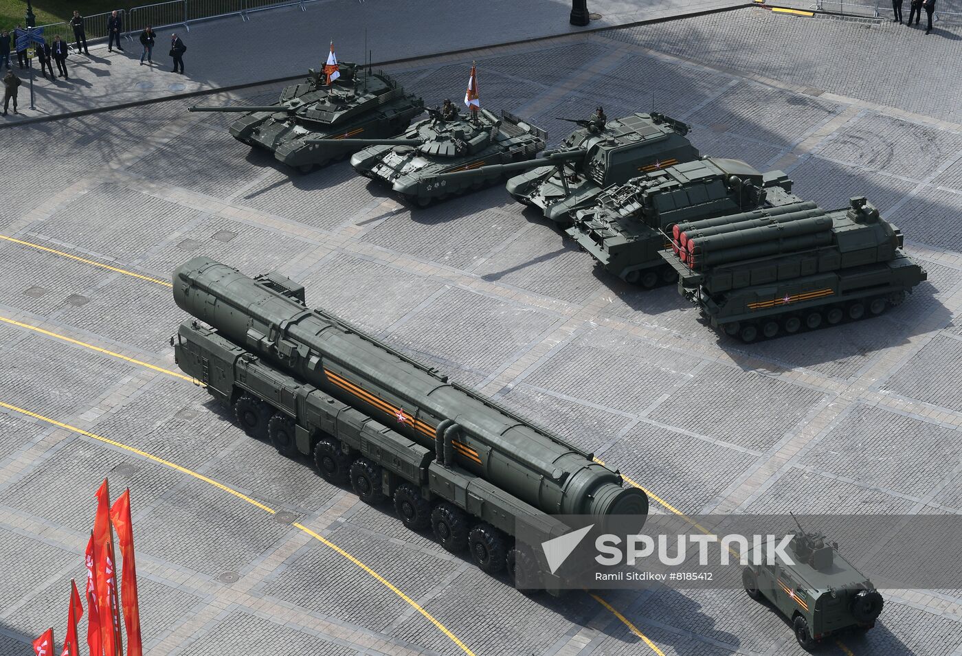 Russia WWII Victory Parade Rehearsal