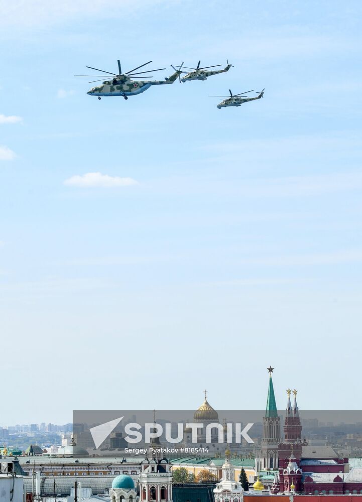 Russia WWII Victory Parade Rehearsal