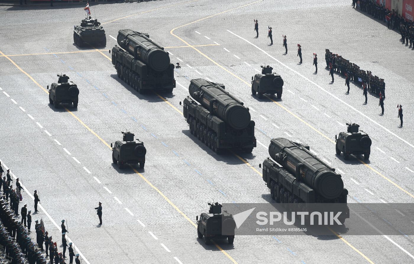 Russia WWII Victory Parade Rehearsal