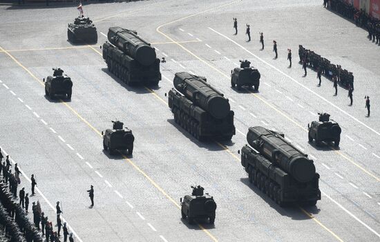 Russia WWII Victory Parade Rehearsal