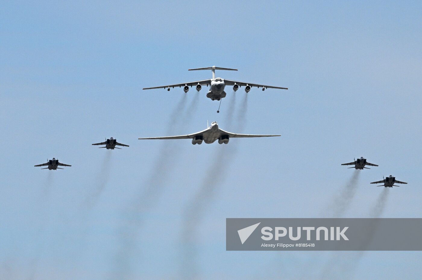 Russia WWII Victory Parade Rehearsal