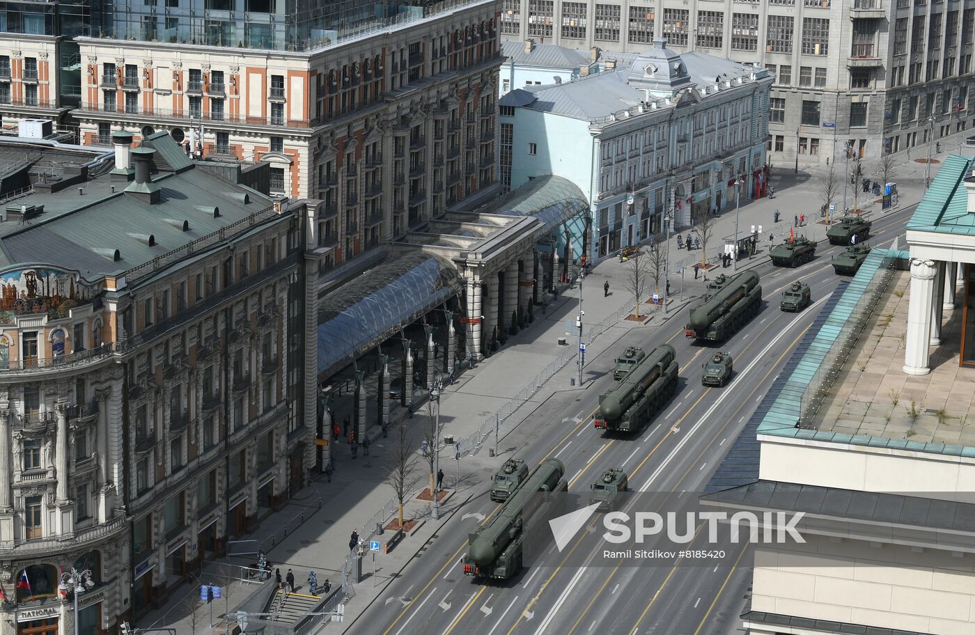 Russia WWII Victory Parade Rehearsal