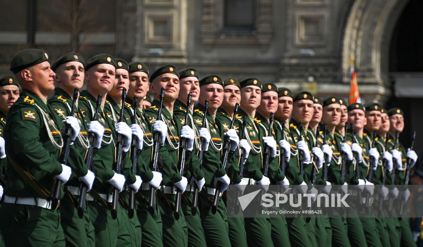 Russia WWII Victory Parade Rehearsal