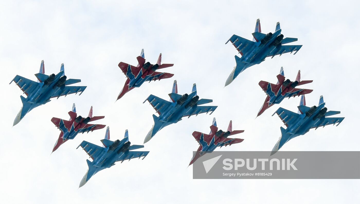 Russia WWII Victory Parade Rehearsal