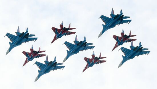 Russia WWII Victory Parade Rehearsal