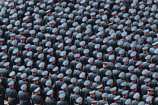 Russia WWII Victory Parade Rehearsal