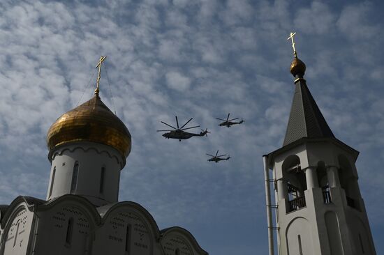 Russia WWII Victory Parade Rehearsal