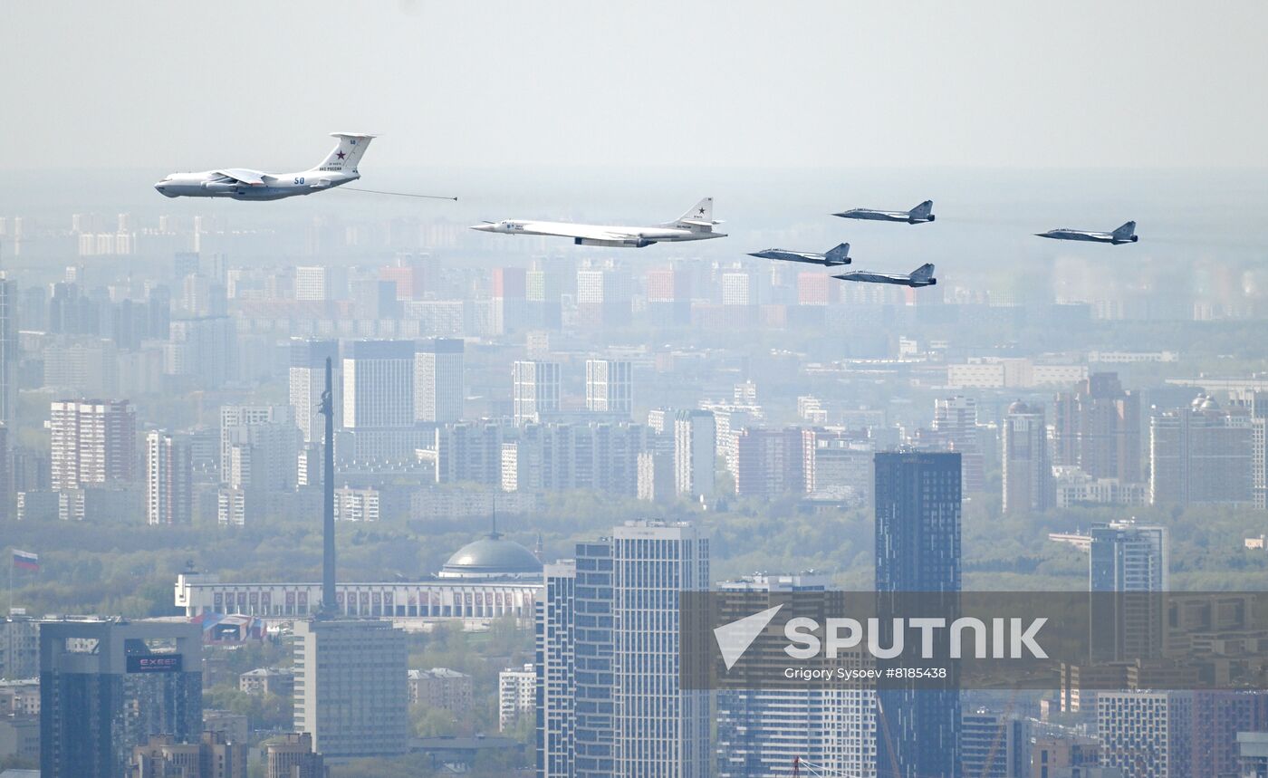 Russia WWII Victory Parade Rehearsal
