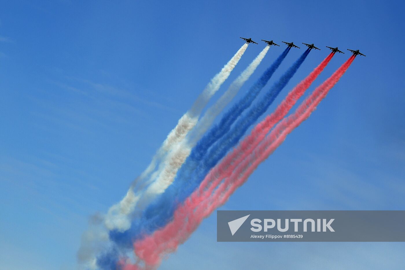Russia WWII Victory Parade Rehearsal