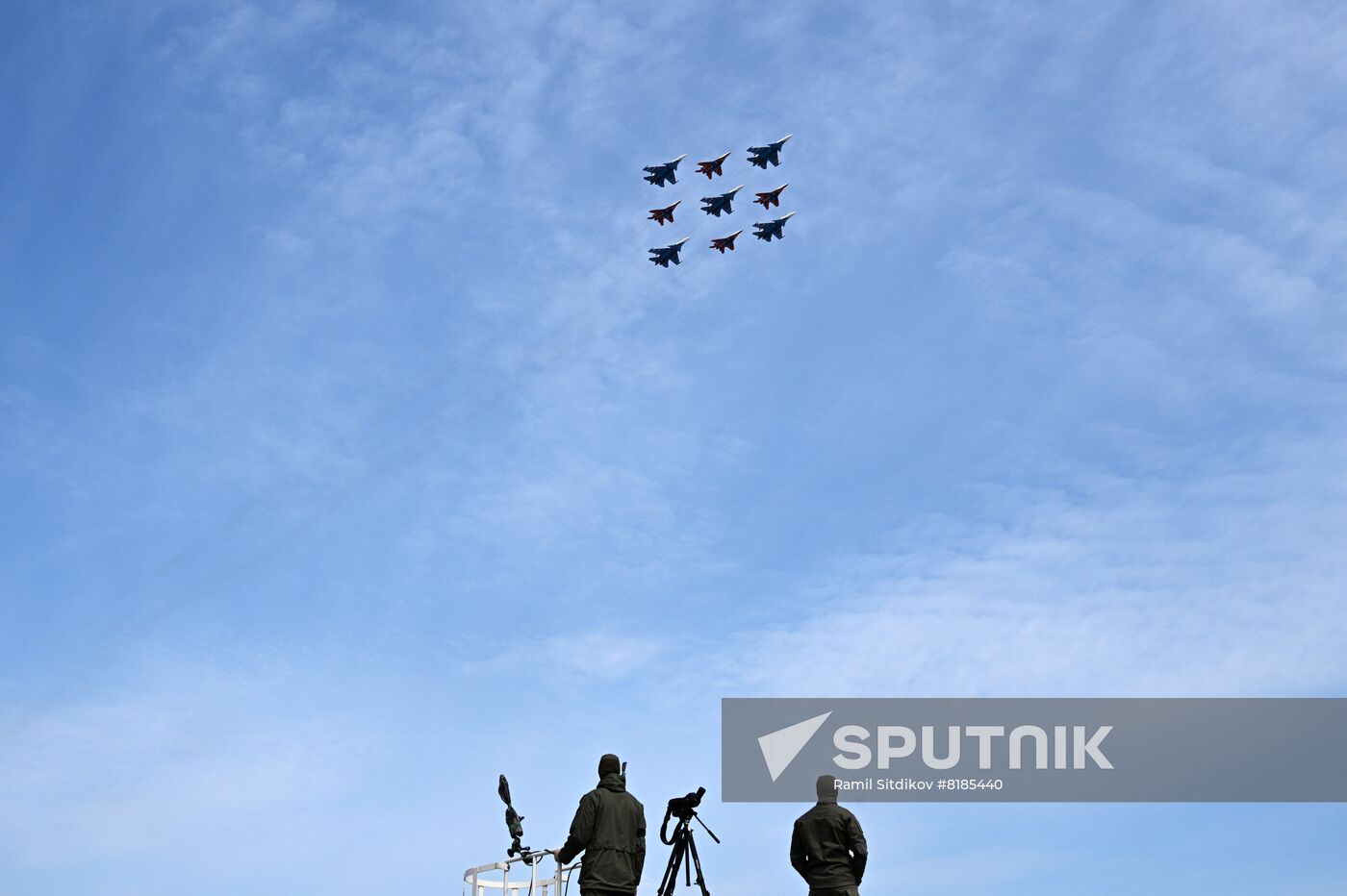 Russia WWII Victory Parade Rehearsal