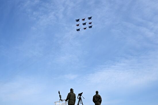 Russia WWII Victory Parade Rehearsal